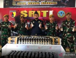 Bea Cukai-TNI di Nunukan sita dan musnahkan seratus lebih kaleng miras