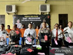 Polresta Banjarmasin tetapkan tersangka curat 17 laptop SDN 5 Basirih