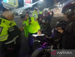 Belasan kendaraan bermotor berknalpot brong disita polisi